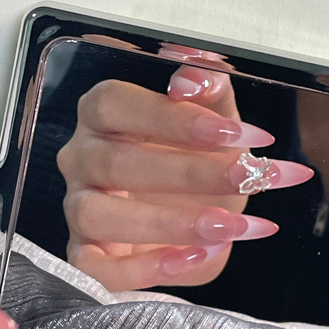 Butterfly Blush French Tip - VirtuVogue