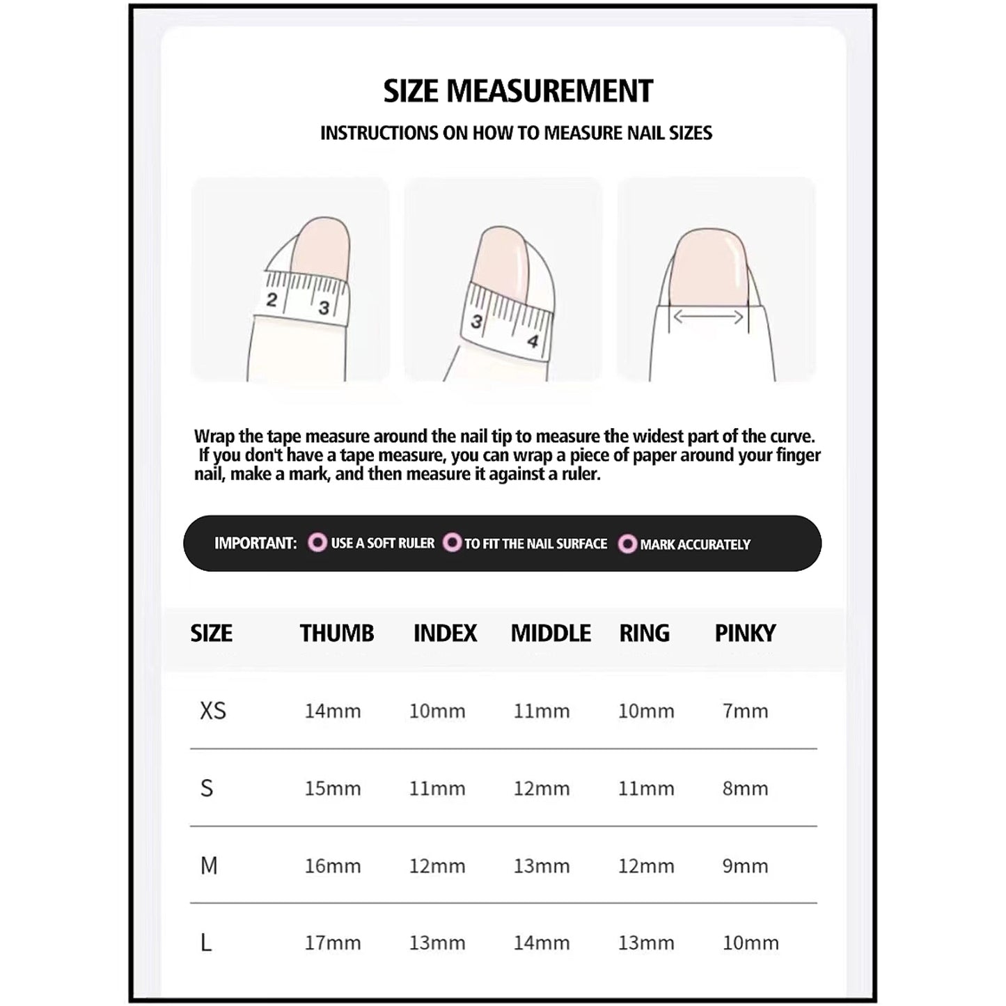 Nail Sizing & Shape Kit: Find Your Fit & Style Fast!